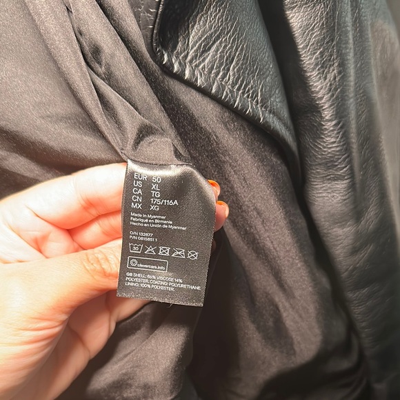 Women’s Black Faux Leather Jacket - Picture 7 of 8